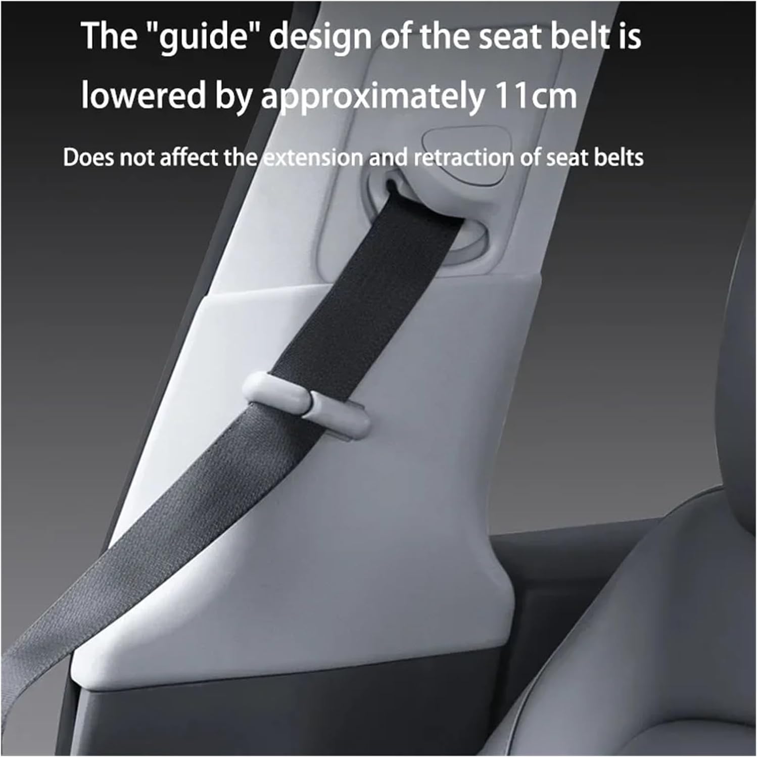 Car Seat Belt Adjust Compatible for Tesla Model Y Anti-Neck Belt Limiter Driver and Copilot Seat Belt Anti Neck Buckle Panel(Driver Copilot 2Pcs)